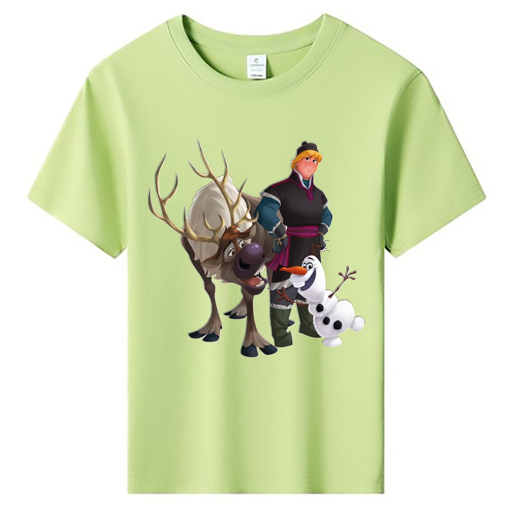 （画像用） アナと雪の女王 アンナ エルサ Frozen Anna Elsa 綿100％キッズTシャツ（フロントプリント）